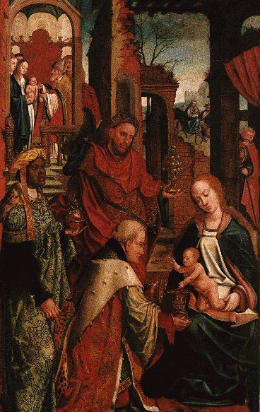 Bartholomäus Bruyn der Ältere: Anbetung der heiligen drei Könige, im Wallraff-Richartz-Museum in Köln