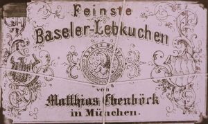 Basler Lebkuchen, in München gebacken und verpackt. - Foto: Stadtmuseum München mit Wiedergabebewilligung